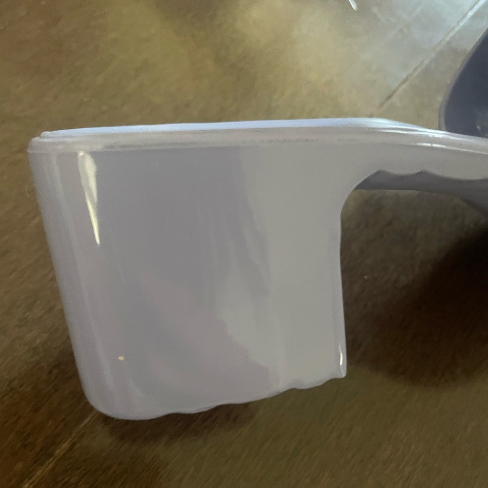 GUCCI lavender rubber wedge slides/ sandals 6.5 - Picture 4 of 7